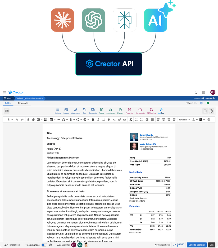 Bring Your AI Thinking Into Creator. Keep Working From There.